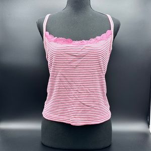 Victoria's Secret - Tank Top - Pink & White Stripe